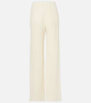 Pantaloni regular Zoagli in misto cotone e seta | Taller Marmo