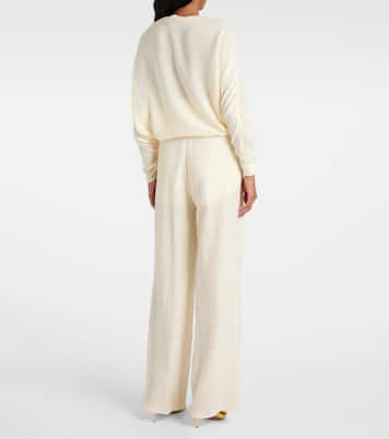 Pantaloni regular Zoagli in misto cotone e seta | Taller Marmo