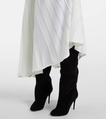 Abito midi Asym Ray in lana vergine | Alaïa
