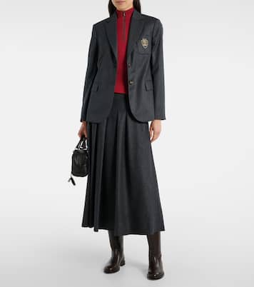 Wool midi skirt | Brunello Cucinelli