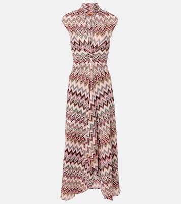 Abito midi a zig-zag con lamé | Missoni