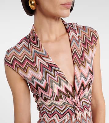 Abito midi a zig-zag con lamé | Missoni