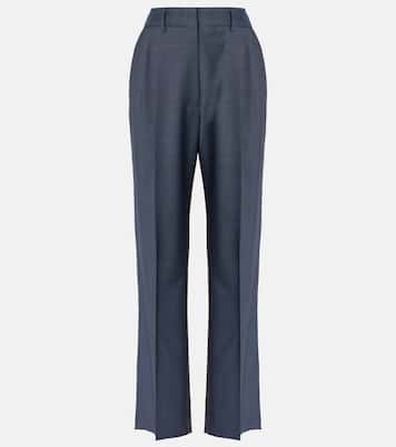 Pantalones rectos Aile Fox de lana y mohair | Blazé Milano