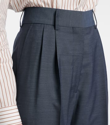 Pantalones rectos Aile Fox de lana y mohair | Blazé Milano