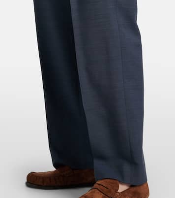Pantalones rectos Aile Fox de lana y mohair | Blazé Milano