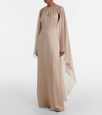 Robe longue en satin de soie mélangée | Tom Ford