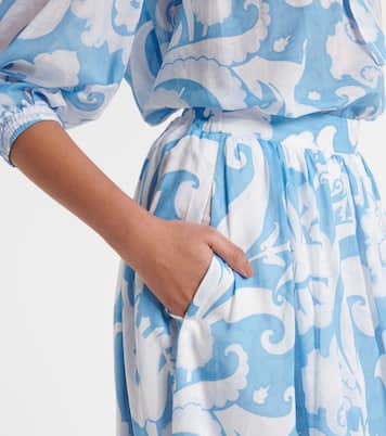 Falda larga de algodón con paisley | Etro