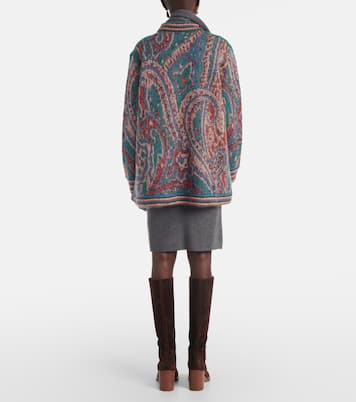 Cardigan in jacquard di misto mohair | Etro