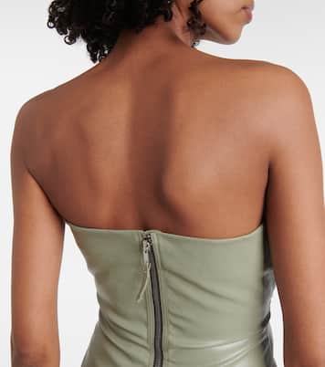 Prong cut-out coated denim gown | Rick Owens