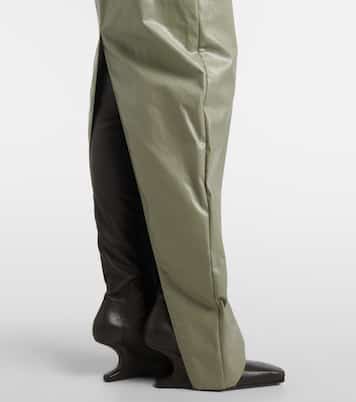 Prong cut-out coated denim gown | Rick Owens