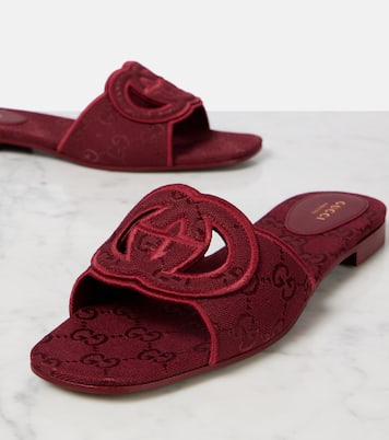 Sandali Interlocking G GG in canvas | Gucci