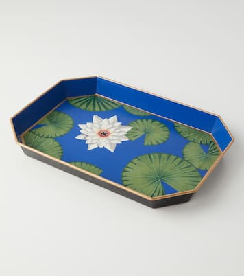 Vassoio Flowers in ferro dipinto | Les-Ottomans