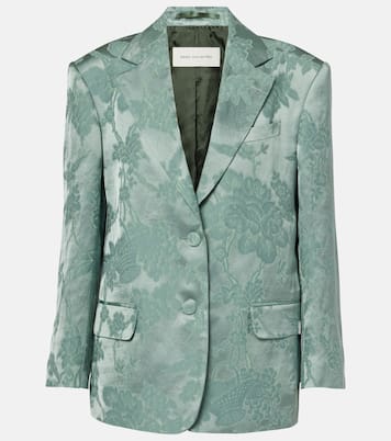 Blazer en jacquard de lin mélangé | Dries Van Noten