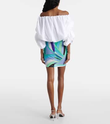 Robe en coton à encolure bardot | Pucci