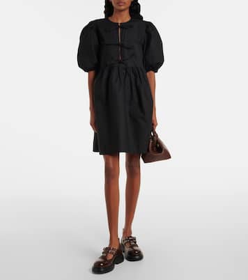 Croc-effect faux leather Mary Jane flats | Ganni