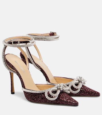 Double Bow 110 embellished pumps | Mach & Mach