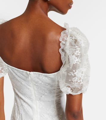 Robe longue en dentelle | Alessandra Rich