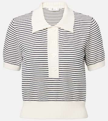 Striped cotton polo shirt | Frame