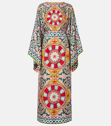 Vestido de fiesta de seda estampado | Dolce&Gabbana