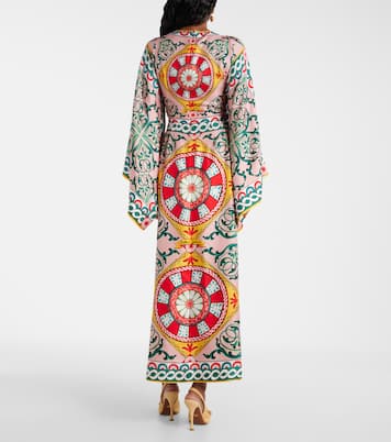Vestido de fiesta de seda estampado | Dolce&Gabbana