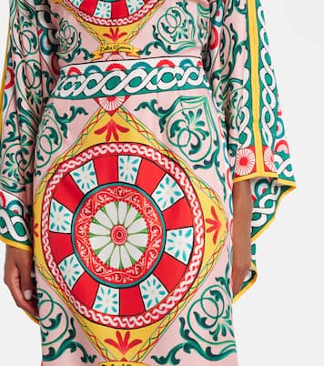 Vestido de fiesta de seda estampado | Dolce&Gabbana