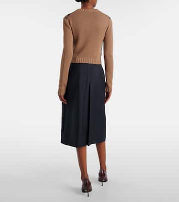 Pull en cachemire à motif Argyle | Prada