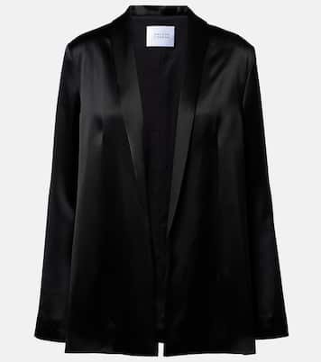 Julianne satin blazer | Galvan