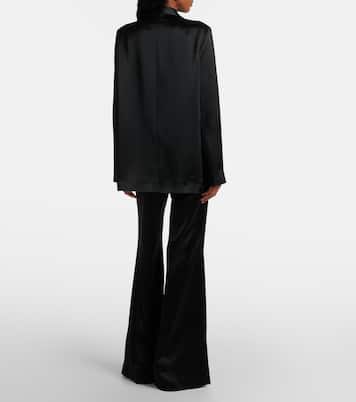Julianne satin blazer | Galvan