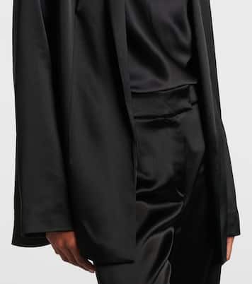 Julianne satin blazer | Galvan