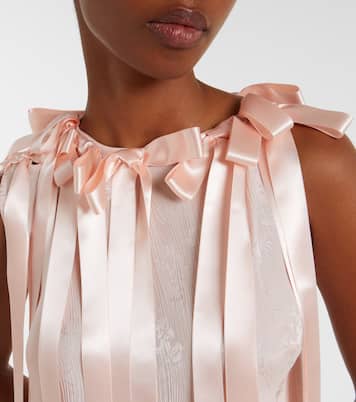 Bow-detail floral jacquard maxi dress | Simone Rocha