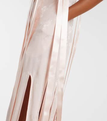 Bow-detail floral jacquard maxi dress | Simone Rocha