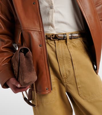 Jane snake-effect leather belt | Nili Lotan