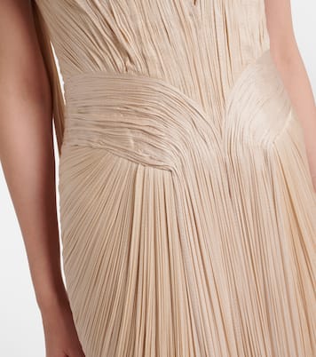 Camilla metallic silk tulle bustier gown | Maria Lucia Hohan
