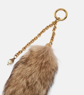 Treasure Tails shearling bag charm | Chloé