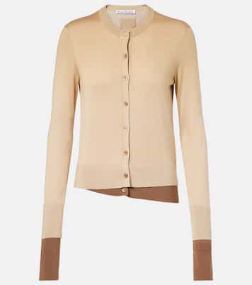 Cardigan in seta, lana e cashmere | Acne Studios