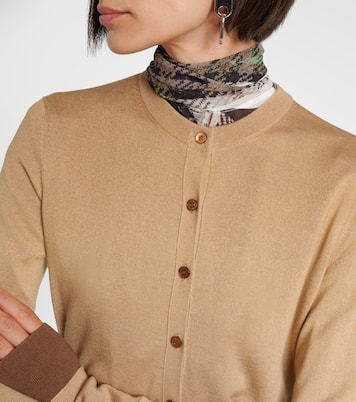 Cardigan in seta, lana e cashmere | Acne Studios
