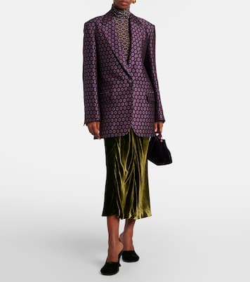 Midirock aus Samt | Dries Van Noten