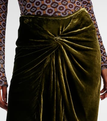 Midirock aus Samt | Dries Van Noten
