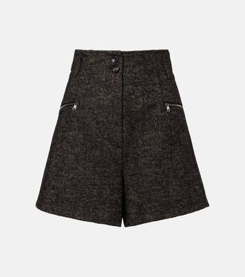 헤링본 울 블렌드 쇼츠 | Max Mara
