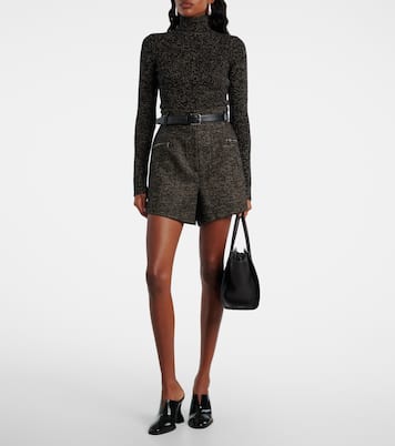 헤링본 울 블렌드 쇼츠 | Max Mara