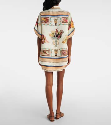 Mercado printed linen shirt | Alémais