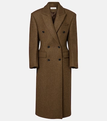 Double-breasted alpaca and wool-blend coat | Róhe