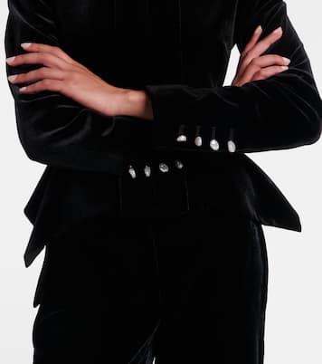Peplum velvet jacket | Roland Mouret