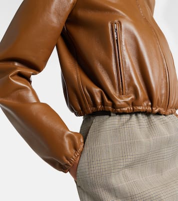 Leather bomber jacket | Gucci