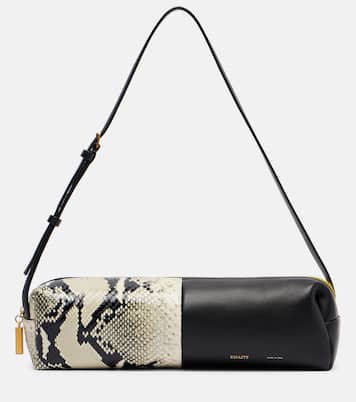 Kye paneled leather shoulder bag | Khaite