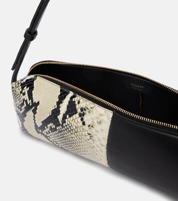 Kye paneled leather shoulder bag | Khaite