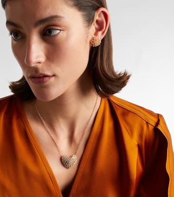 Halskette Heart Large aus 14kt Gelbgold mit Diamanten | Sydney Evan