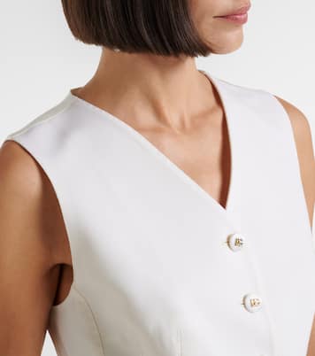 سترة جيليه من الصوف والحرير المخلوط | Dolce&Gabbana