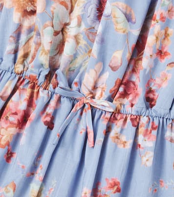 Abito Awaken in cotone con stampa floreale | Zimmermann Kids