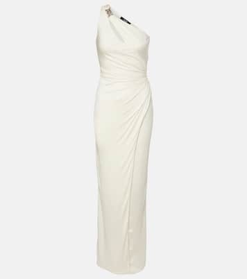 Medusa '95 gathered jersey gown | Versace